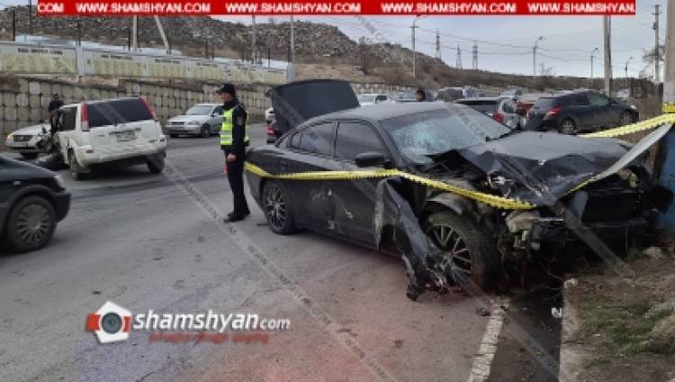 Խոշոր ավտովթար՝ Երևանում. կա վիրավոր