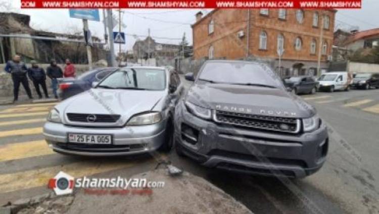 Նորք-Մարաշում բախվել են Range Rover-ն ու Opel Astra-ն. կա վիրավոր