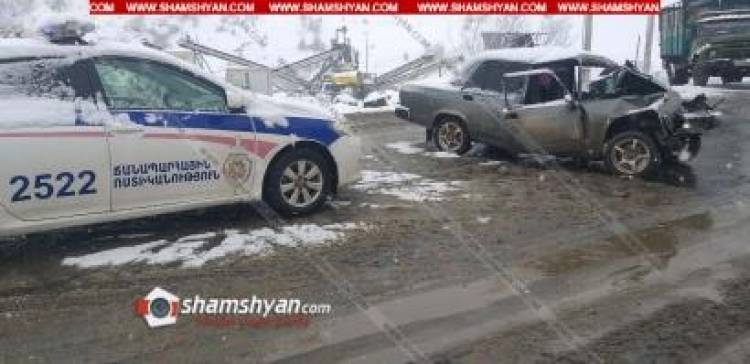 Լոռու մարզում բախվել են 07-ն ու ЗИЛ բեռնատարը. կա վիրավոր