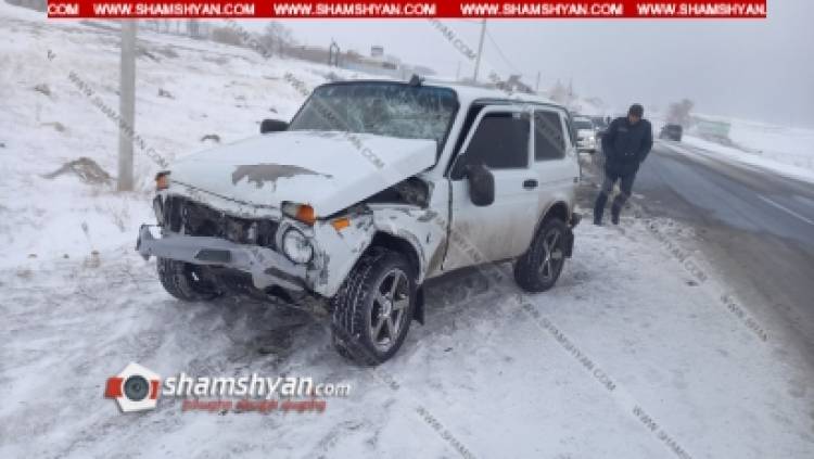 Ավտովթար Գեղարքունիքի մարզում. բախվել են Nissan-ն ու Niva-ն. կա վիրավոր