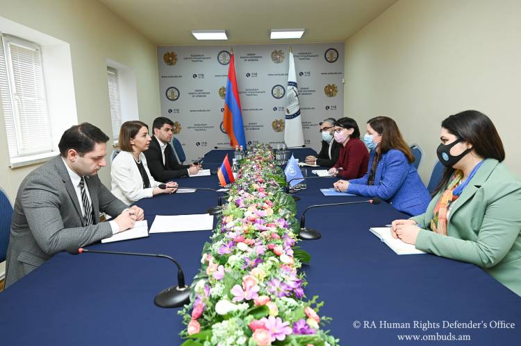 ՀՀ ՄԻՊ-ը և Հայաստանում ՅՈՒՆԻՍԵՖ-ի ներկայացուցիչը քննարկել են Երեխաների իրավունքների պաշտպանությանը ուղղված մի շարք հարցեր