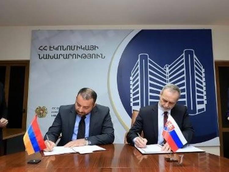 Հայաստանի և Սլովակիայի կառավարությունները ստորագրել են տնտեսական համագործակցության համաձայնագիր