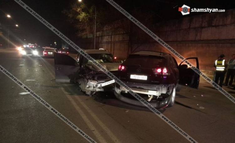 Խոշոր ավտովթար՝ Երևանում. 5 վիրավորներից 2-ը երեխաներ են