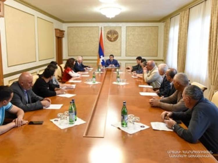 Արցախի նախագահն ընդունել է «Արցախի փրկություն» շարժման մի խումբ անդամների