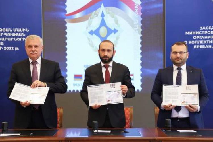 ՀԱՊԿ֊ում Հայաստանի նախագահության առթիվ Միրզոյանը, Զասը և Հայփոստի տնօրենը նամականիշ են մարել