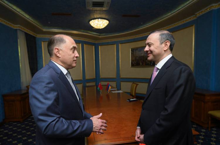 Արմեն Գրիգորյանը հանդիպել է Բելառուսի պաշտոնակցի հետ