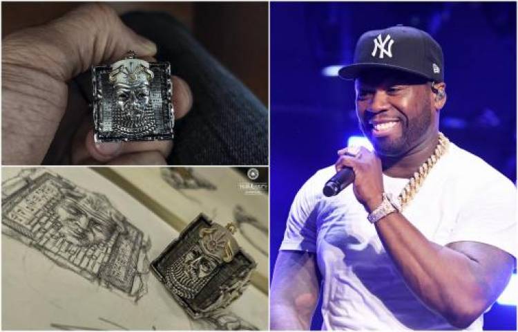 50 Cent-ը Հայաստանում մատանի է նվեր ստացել հնագույն աստվածներից մեկի՝ Խալդի պատկերով