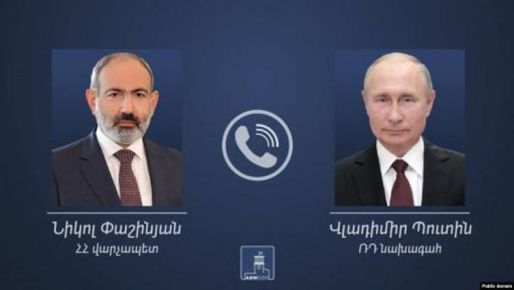 Պուտինը Փաշինյանի հետ քննարկել է ղարաբաղյան պայմանավորվածությունների կատարման ընթացքը․ Կրեմլ