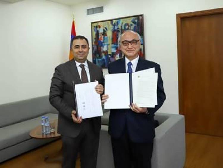 Վահե Գևորգյանն ու Ճապոնիայի դեսպանը շնորհավորական նամակներով են փոխանակվել
