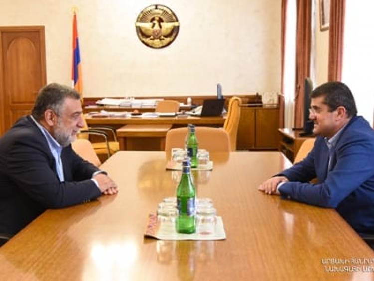 Արցախի նախագահ Արայիկ Հարությունյանն ընդունել է Ռուբեն Վարդանյանին