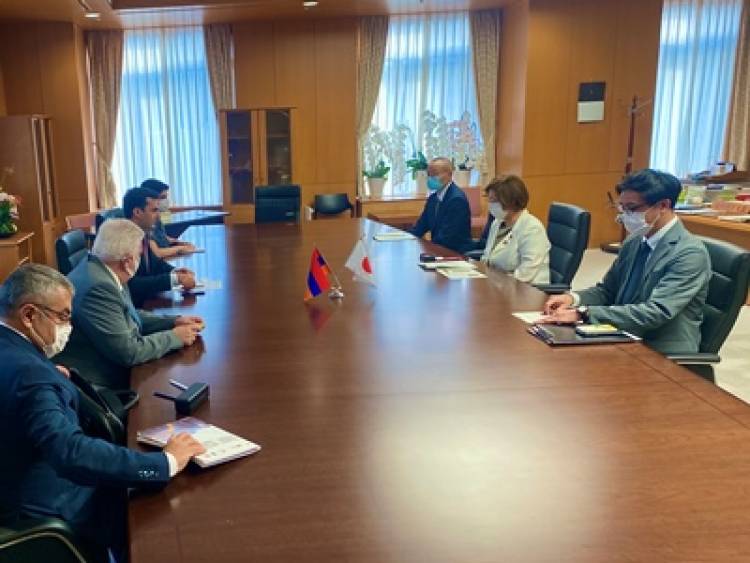 Հակոբ Արշակյանը Տոկիոյում հանդիպել է Ճապոնիայի Խորհրդականների պալատի նախագահի հետ