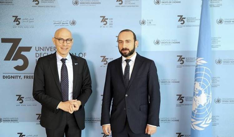 Արարատ Միրզոյանը Ժնևում հանդիպել է ՄԱԿ Մարդու իրավունքների Բարձրագույն հանձնակատարի հետ