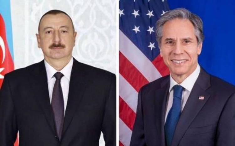 Ալիևը և ԱՄՆ պետքարտուղարը քննարկել են Լաչինի միջանցքի շուրջ ստեղծված իրավիճակը