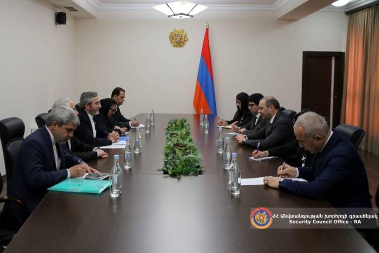 ԱԽ քարտուղար Արմեն Գրիգորյանն ընդունել է Իրանի փոխարտգործնախարար Ալի Բաղերի Քանիին