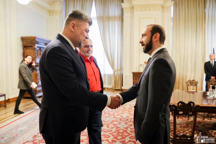 Արարատ Միրզոյանը հանդիպել է Ռումինիայի Պատգամավորների պալատի նախագահ Իոն-Մարչել Չոլակուի հետ