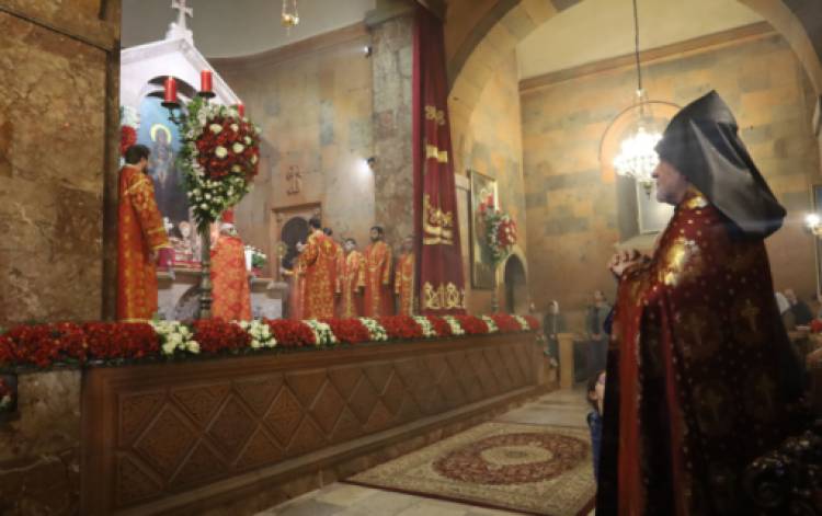 Առաջնորդանիստ Սուրբ Սարգիս եկեղեցում մատուցվեց Ճրագալույցի Սուրբ Պատարագ