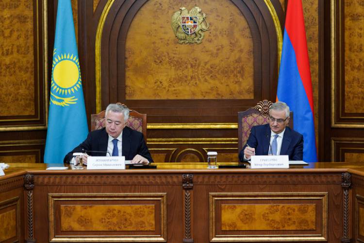 Կայացել է Հայ-ղազախական տնտեսական համագործակցության միջկառավարական հանձնաժողովի 9-րդ նիստը
