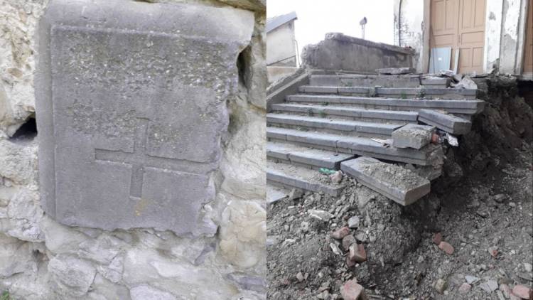 Թբիլիսիում հայտնաբերվել են հայկական գրությամբ տապանաքարերի մասունքներ (լուսանկարներ)