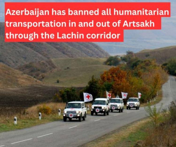 Փակելով միջանցքը՝ Ադրբեջանը վերահաստատում է Արցախի բնիկ հայ ժողովրդի բնաջնջման իր մտադրությունը