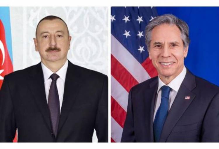 Բլինքենն Ալիևի հետ քննարկել է հայ-ադրբեջանական բանակցությունները և Լաչինի միջանցքով տարանցման հարցը
