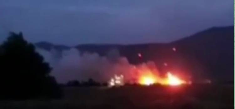 Ղրիմում այրվում է զինամթերքի պահեստ (տեսանյութ)