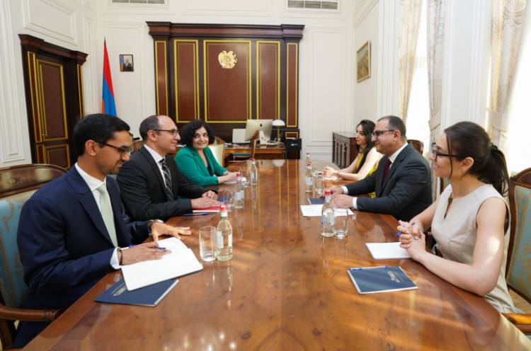 Փոխվարչապետն ընդունել է Հայաստանում ԱՄՀ նորանշանակ մշտական ներկայացուցչին