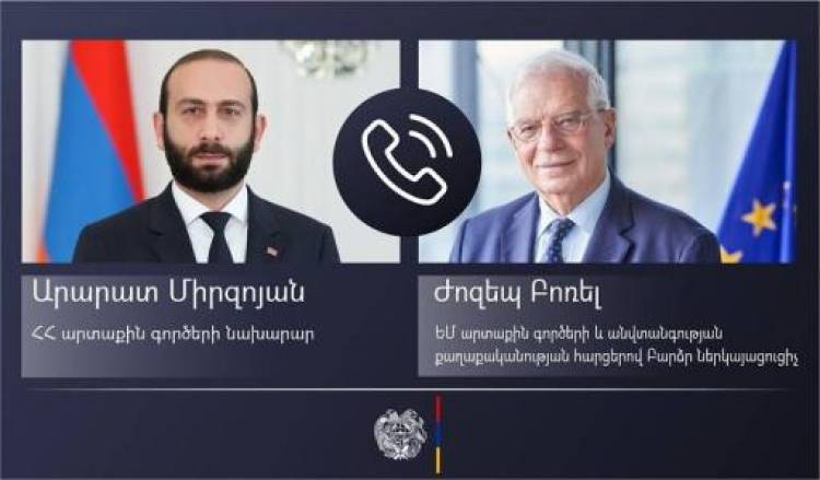 Միրզոյանն ու Բորելը քննարկել են ԼՂ շուրջ տեղի ունեցող իրավիճակը, Վագիֆ Խաչատրյանի առևանգման դեպքը