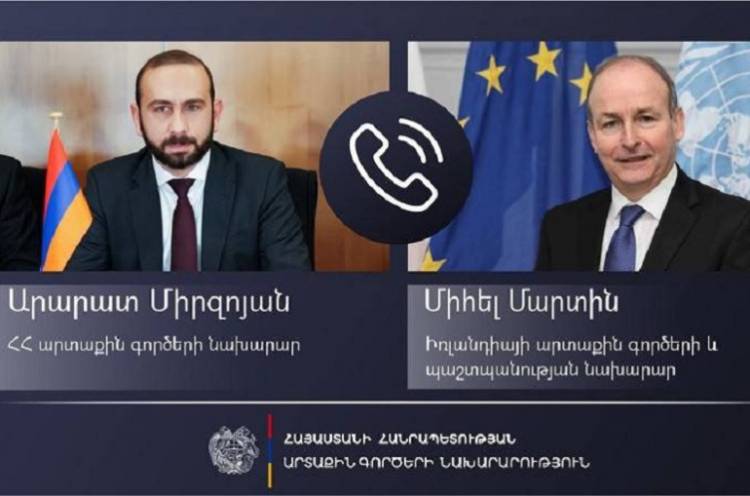 ԼՂ 120 հազար բնակչության իրավունքները կոպտորեն խախտվում են․ Միրզոյանը՝ Իռլանդիայի ԱԳ նախարարին