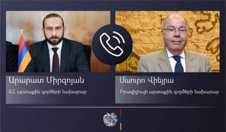 ԼՂ-ում վատթարացող հումանիտար ճգնաժամի վերացումը հրատապ է․ Միրզոյանը՝ Բրազիլիայի ԱԳ նախարարին
