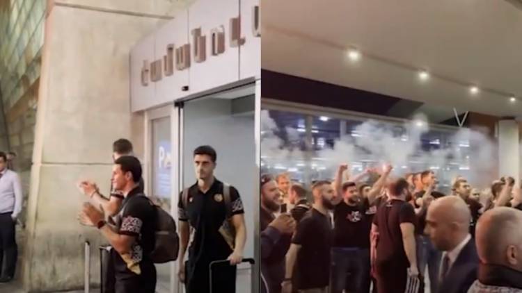 Ինչպես են օդանավակայանում դիմավորում Հայաստանի հավաքականի ֆուտբոլիստներին (տեսանյութ)