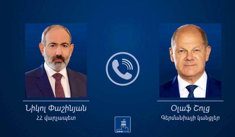 Փաշինյանն ու Օլաֆ Շոլցը քննարկել են ԼՂ շուրջ ստեղծված ռազմաքաղաքական իրավիճակը