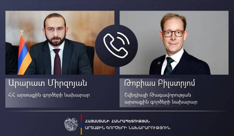 Հայաստանի ու Շվեդիայի ԱԳ նախարարները քննարկել են Հարավային Կովկասում առկա անվտանգային իրադրությունը