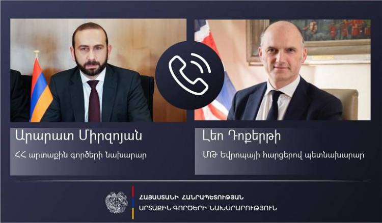 Միրզոյանն ու ՄԹ Եվրոպայի հարցերով պետնախարարը քննարկել են Արցախում վերջին իրադարձությունները