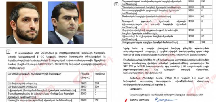 ՔՊ պաշտոնյաներ Ռուբինյանն ու Արշակյանը սահմանաչափից շատ բենզին են օգտագործում՝ առանց հիմնավորման. «Ժողովուրդ»