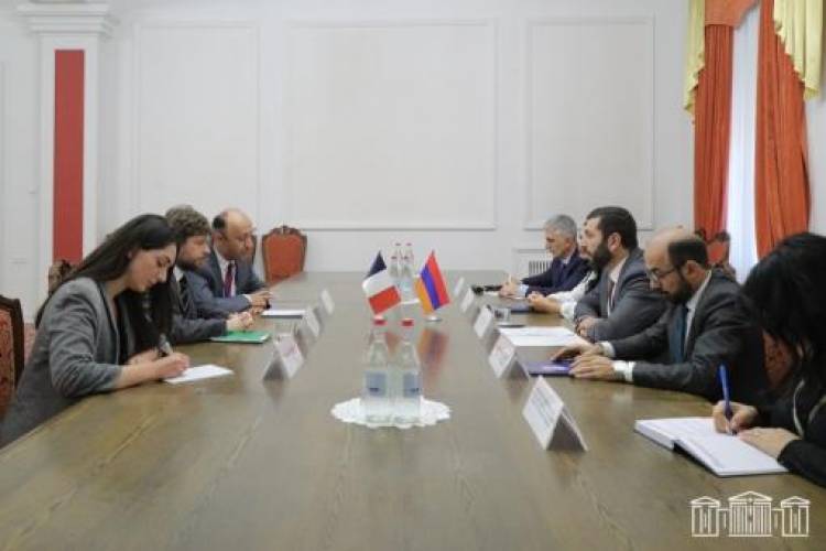 Բաքոյանը հանդիպել է ՀՀ-ում Ֆրանսիայի դեսպանին, քննարկել են բռնի տեղահանվածներին վերաբերող հարցեր