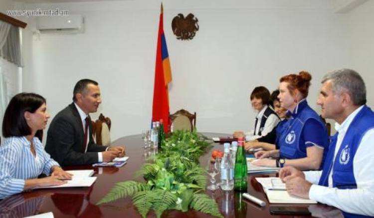 Ղուկասյանը ՄԱԿ-ի Պարենի համաշխարհային ծրագրի ներկայացուցչի հետ խոսել է ԱՀ բռնի տեղահանվածների մասին