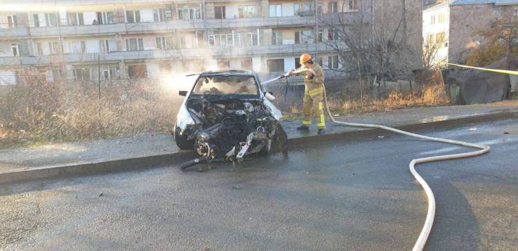 ՃՏՊ հրդեհի բռնկմամբ. կա տուժած