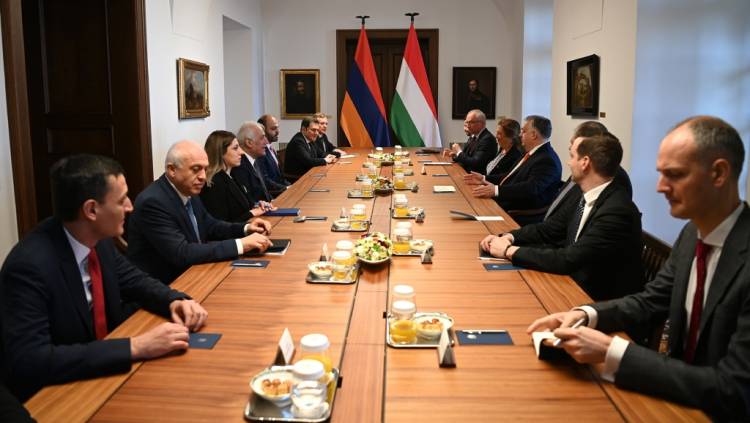 Նախագահ Վահագն Խաչատուրյանը հանդիպում է ունեցել Հունգարիայի վարչապետ Վիկտոր Օրբանի հետ