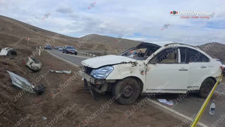 Վթար՝ Տավուշի մարզում․ 31-ամյա զինվորականը Nissan Teana-ով բախվել է հաղաթմբերին, վիրավոր կա