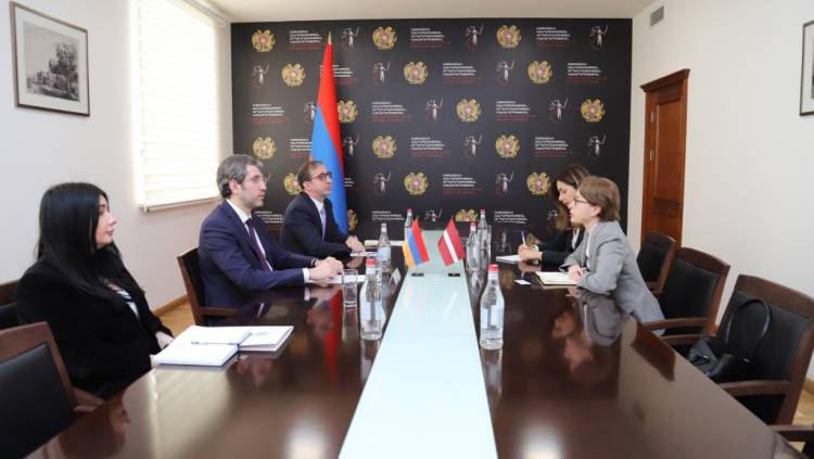 Մինասյանն ու Լատվիայի դեսպանը քննարկել են արդարադատության ոլորտում գործակցությունը խորացնելու հնարավորությունը