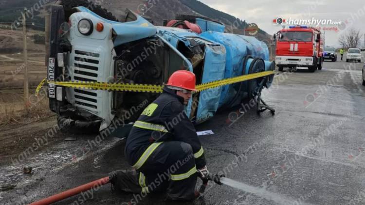 Խոշոր վթար՝ Լոռիում․ բախվել են Mercedes-ը, Opel-ն ու «ԳԱԶ-53» բենզատարը, վիրավոր կա