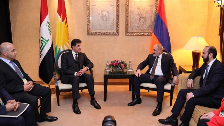 Փաշինյանը հանդիպում է ունեցել Իրաքյան Քուրդիստանի նախագահ Բարզանիի հետ