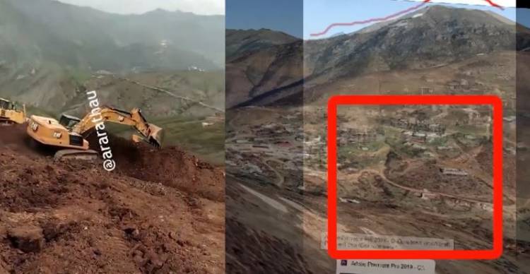 Ադրբեջանցի վանդալները ոչնչացնում են Արցախի Հին Շեն բնակավայրի գերեզմանոցը․ տեսանյութ