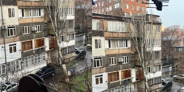 Արտակարգ դեպք Երևանում․ Կոմիտասում բարդին շուռ է եկել շենքի վրա