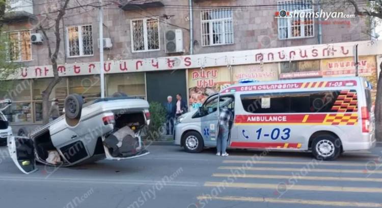 Վթար՝ Երևանում. բախվել են «Volkswagen Vento»-ն ու «Changan»-ը, վարորդներից մեկը դիմել է փախուստի