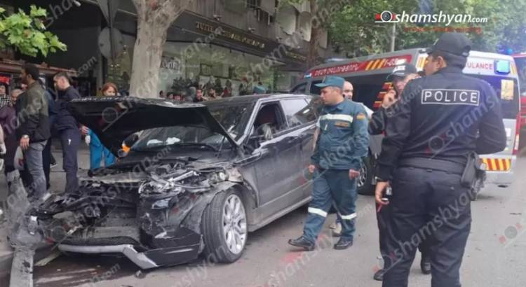 Շղթայական վթար՝ Երևանում. բախվել են «Range Rover»-ը, «BMW X6»-ը, «Mazda»-ն, «Opel»-ը և 44 երթուղու ավտոբուսը, վիրավոր կա