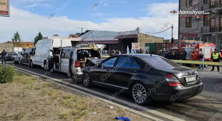 Բախվել են «Mercedes»-ը, «Mercedes Sprinter»-ը, 2 «Ford Transit», «Nissan»-ը, «Toyota»-ն ու «Renault»-ը. 7 վիրավnր կա