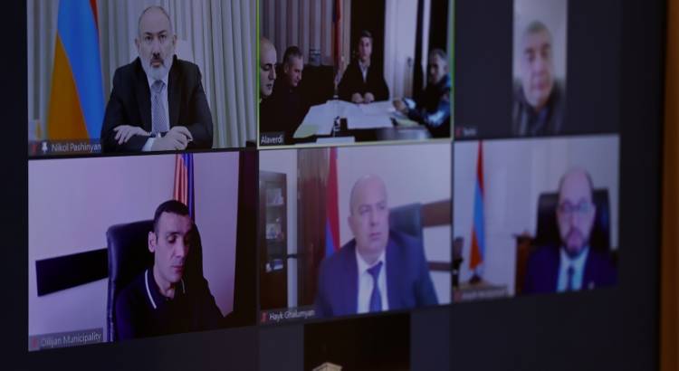 Փաշինյանի գլխավորությամբ անցկացվել է Լոռու և Տավուշի մարզերում արտակարգ իրավիճակի կառավարման շտաբի նիստ