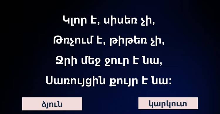 Թեստ․Փորձեք գտնել այս 10 հանելուկների պատասխանները