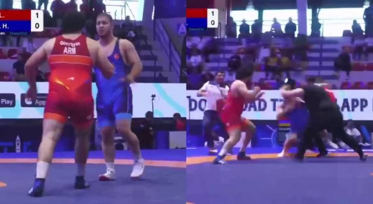 Ըմբիշ Լյովա Գևորգյանի գոտեմարտը թnւրք մրցակցի հետ ավարտվել է վիճաբանությամբ (տեսանյութ)